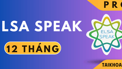 Elsa Speak Pro 12 Tháng - Chính Chủ